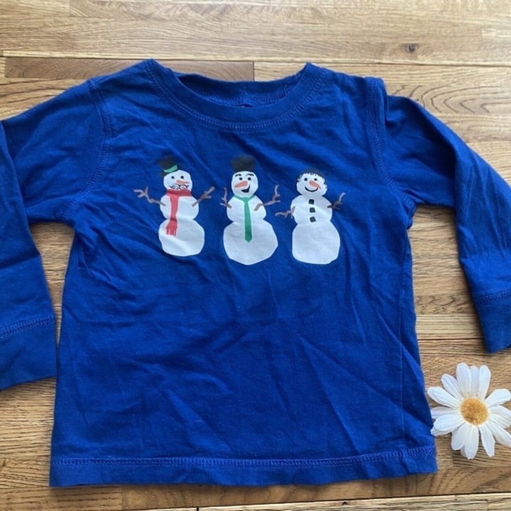 Gymboree Snowman Shirt Size 12-18 Months
